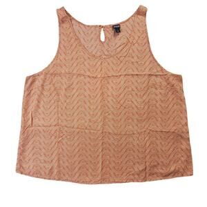 Patagonia Worn Wear Orange Tank Top Size L